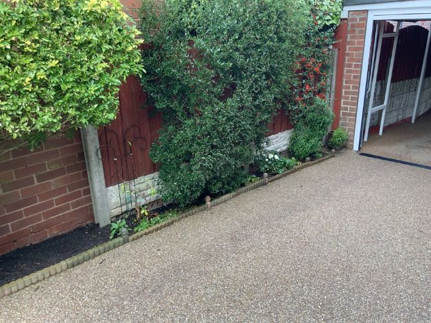 Before image of a customers driveway in York